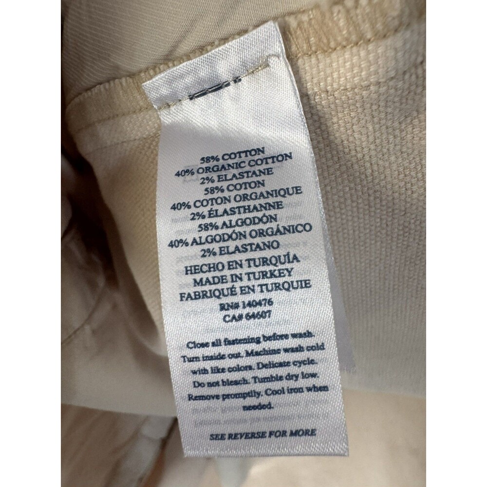 Faherty Sunwashed Canvas CPO Shirt Jacket Size L Mens Aspen Ivory MOF2410 NEW - Picture 9 of 11